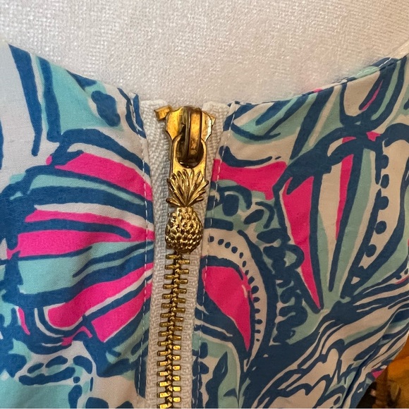 Lilly Pulitzer blue, pink and white multi vibrant 
Sleeveless Dress - Picture 4 of 7